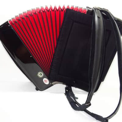 Close to New! Original Borsini Professional 5 Row Button Accordion 120 Bass, made in Italy, C Griff, includes Straps and Case, Top Quality Great Accordion! 2537 image 12