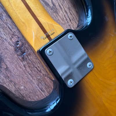 1999 Fender PB-62 Precision Electric Bass 1962 Reissue Sunburst Mirror Guard MIJ Japan image 13