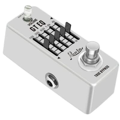 Rowin Guitar Equalizer Pedal 5-band Graphic EQ Frequency Compensator ±18dB Range LEF-317A, FREE PICKS + HOLDER+ FREE SHIP USA image 3