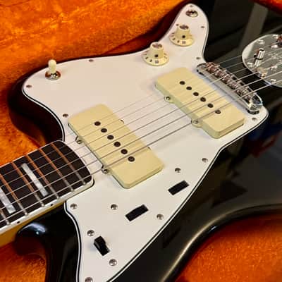 Fender Custom 70s Jazzmaster Black Ebony MAJOR American UPGRADES G&G CME Classic USA Gold Foil image 5