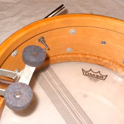 Vintage 1957 Slingerland 5.5x14" Knotty Pine Solid Maple Snare Drum image 9