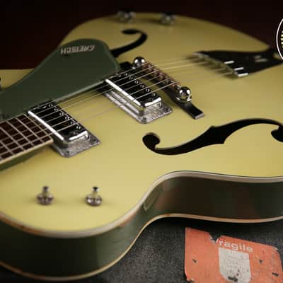 1960s Gretsch USA G6118 Anniversary Two Tone Green & Original Hard Case image 15