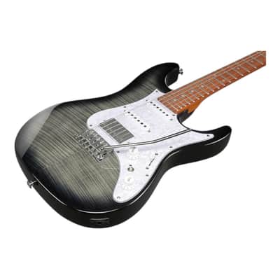 Ibanez AZ22S1F Electric Guitar with Roasted Maple Neck and Jatoba Fretboard, Transparent Black Sunburst image 2