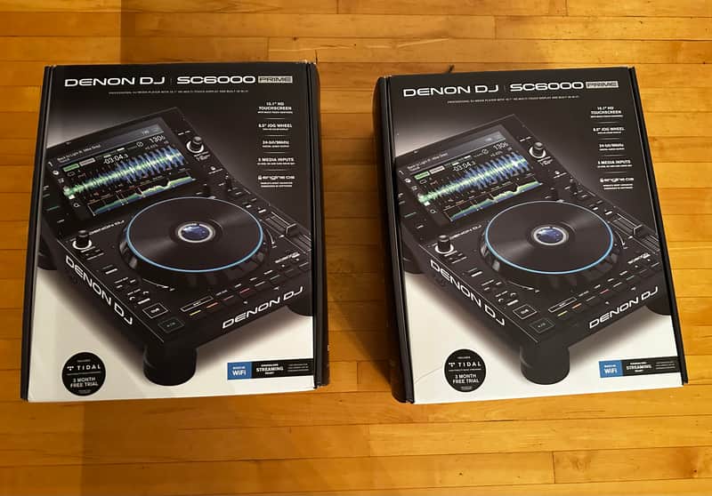 ( PAIR ) Denon SC6000 Prime Professional DJ Media Player - Excellent Condition image 1