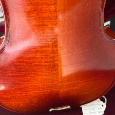Krutz V210, 1/2 size violin set, 2017 Antique red cherry image 5
