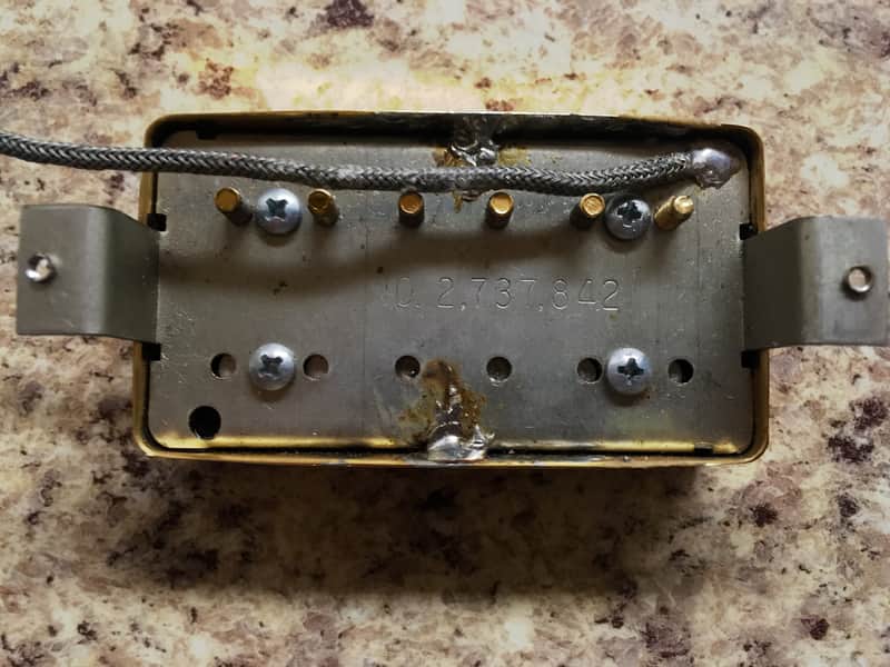 Gibson Patent Number PAF Pickup 2.737.842 gold NECK image 1