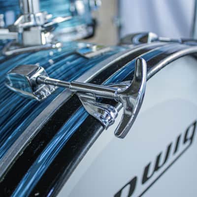 Ludwig 1977–78 Ludwig 4-Piece Drum Kit – Turquoise Oyster Rewrap – 6-Ply Maple – Netflix “Ginny & Georgia” image 16