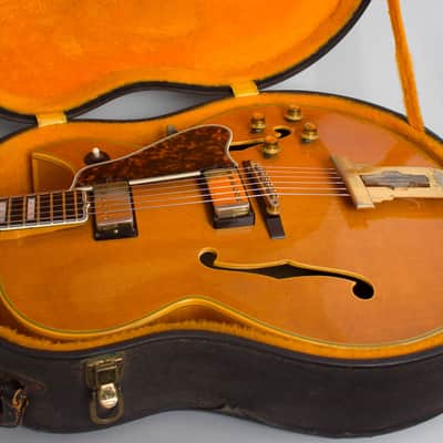 Gibson  L-5CESN Arch Top Hollow Body Electric Guitar (1968), ser. #523175, original black hard shell case. image 12
