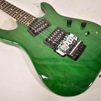 90's Hamer Diablo Slammer Trans Green Finish Floyd Rose Electric