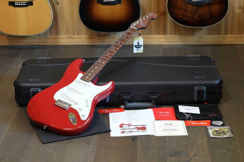 Minty! 2021 Fender Mod Shop Stratocaster w/ Rosewood Neck Electric Guitar Dakota Red + COA OHSC image 1