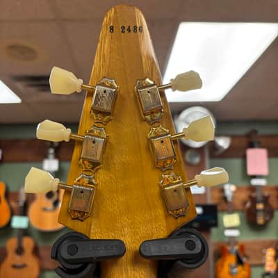 2022 Gibson Custom Shop '58 Korina Flying V Reissue Natural with Black Pickguard image 19