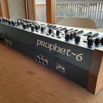 Sequential Prophet-6 49-Key 6-Voice Polyphonic Synthesizer 2018 - 2020 - Black with Wood Sides image 10
