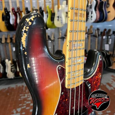Fender   1973 Jazz Bass Sunburst Mn True Vintage image 8