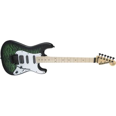 Jackson Adrian Smith Iron Maiden Signature SDXQ Electric Guitar - Transparent Green image 7