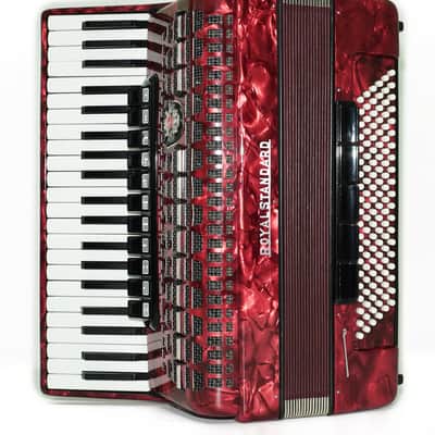 Royal Standard Full Size Piano Accordion 120 Bass made in Germany, Concert Akkordeon for Adults, New Straps and Soft Bag for Gift, 2666 image 6