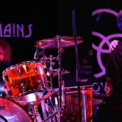 Quiet Riot, Frankie Banali's  2012 Kennedy Center Ludwig "Bonham" Amber  Vistalite Kit 14/16/18/26 image 23