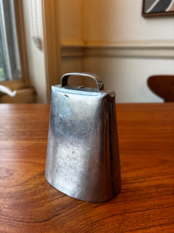 Vintage 1900s 4.25" Steel Cowbell Unmarked - See Video!