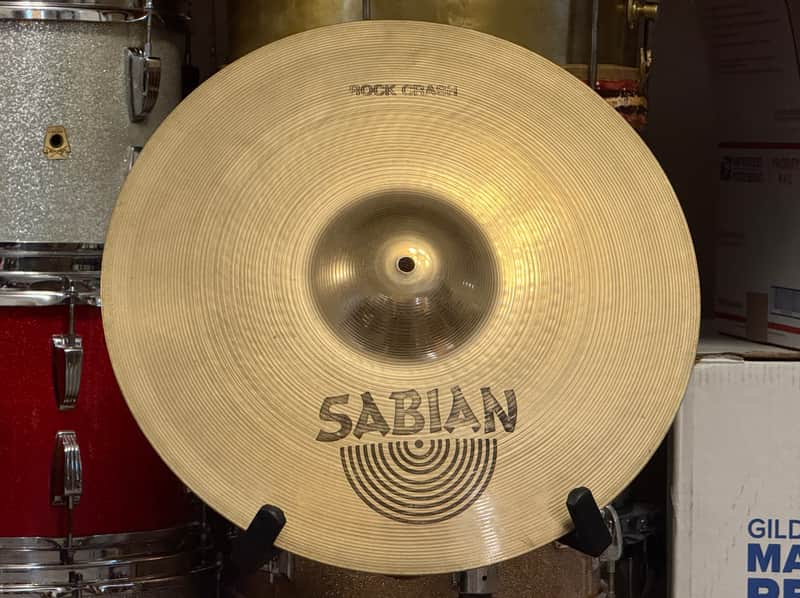 1980's Sabian Pre-AA 18" Brilliant Rock Crash Cymbal 1860g image 1