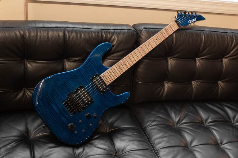 Carvin JB200C Jason Becker Deep Blue Flame Electric guitar image 1