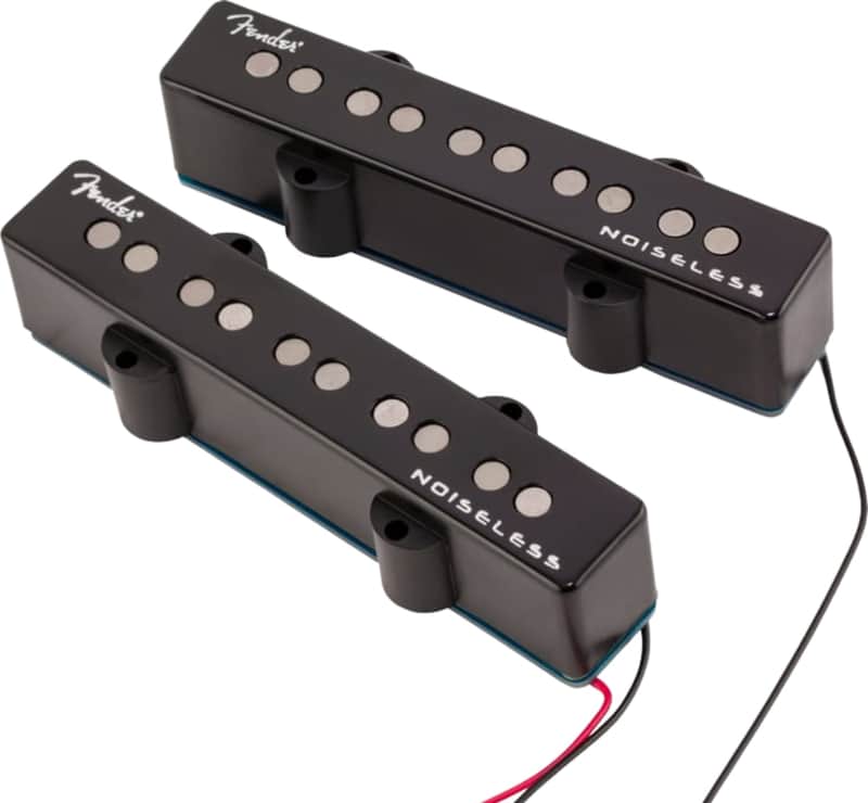 Fender Ultra Noiseless Vintage 5-String J-Bass Pickup Set, Black image 1
