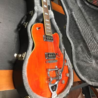 DeArmond Tennessee Orange M77-T with Bigsby & Gretsch Hard Shell Case image 5