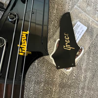 Greco TB-700 Thunderbird Bass Black 1980s MIJ with Hipshot SuperTone Gibson Bridge + Gibson Thunderbird Case image 22