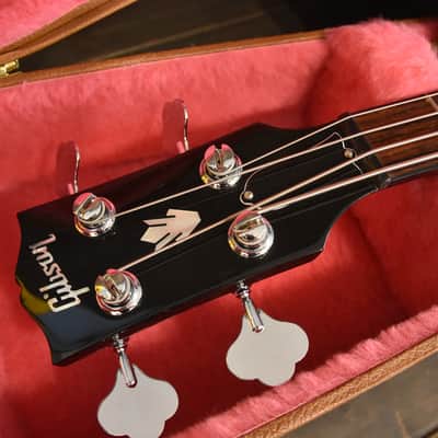 Gibson ES-335 Memphis Bass 4 string 2013 Black Hollow Body w Hard Case / COA image 13