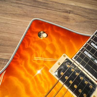 Greco GM-CST QM Amber 2026 - Quilted maple amber sunburst image 5