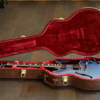 Unplayed! 2024 Gibson ES-335 Block Semi-Hollow Electric Guitar Pelham Blue image 22