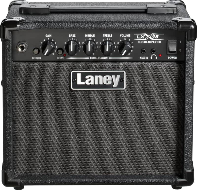 NEW 2023 Laney LX15 15-Watt 2x5" Guitar Combo - Black image 1