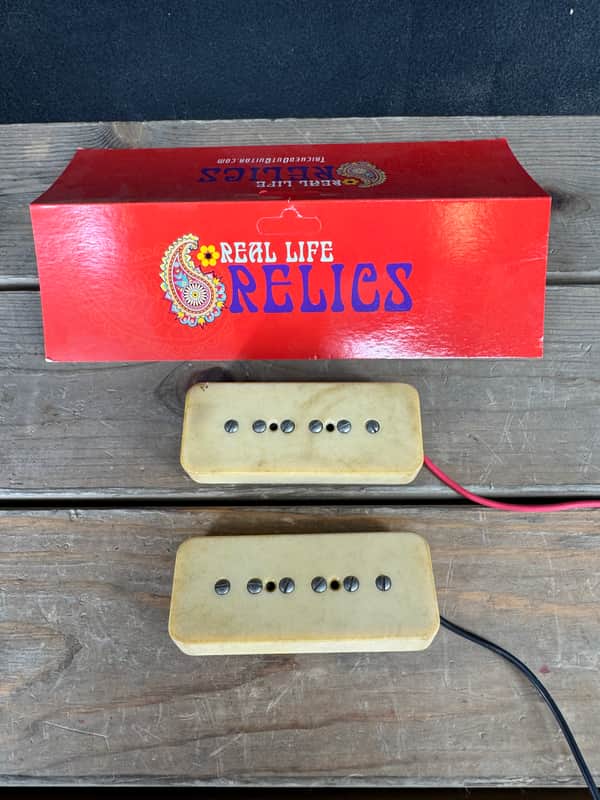 Real Life Relics P-90 Pickup Set Aged Cream    [DH7] image 1
