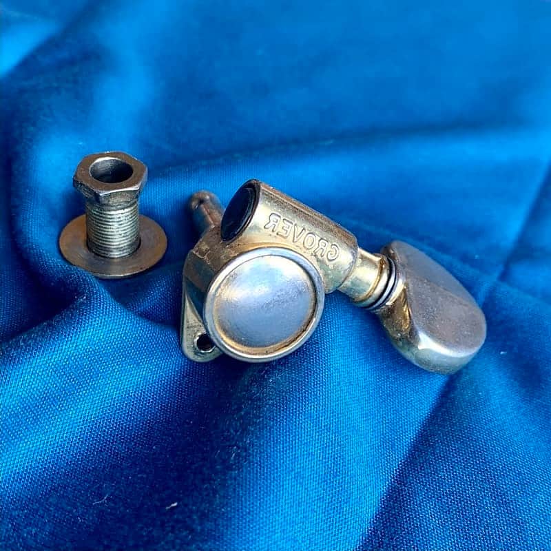 1969 Grover USA Rotomatic guitar (BASS side) tuner Gold