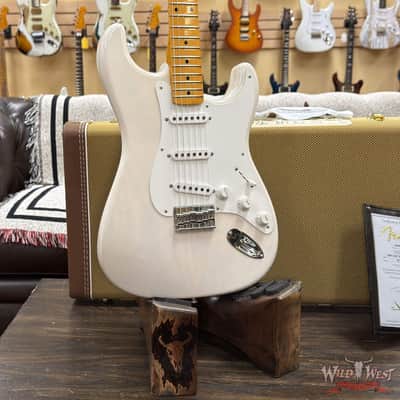 2023 Fender Custom Shop Vintage Custom 1955 Hardtail Stratocaster Time Capsule Package Aged White Blonde 7.30 lbs image 8
