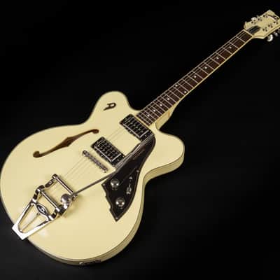 2018 Duesenberg Fullerton CC - Vintage White | German Semi-Hollow Thinline Tremolo P90 Pickup PLEK | CoA OHSC image 5