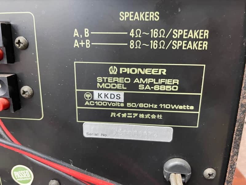 Pioneer SA-6850 Amplifier (45 Watt per channel) | Reverb