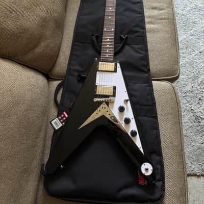 Epiphone Flying V Solid Body Electric Guitar - Ebony image 1