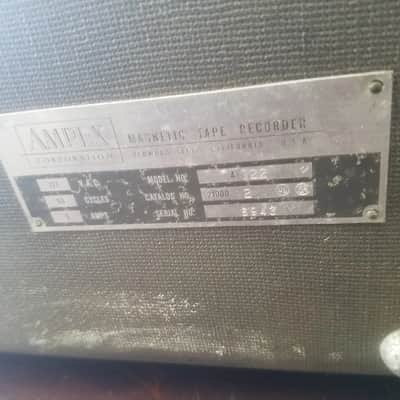 Ampex A-122 Tube Preamp project and case Stereo 1959 Grey Steel image 10