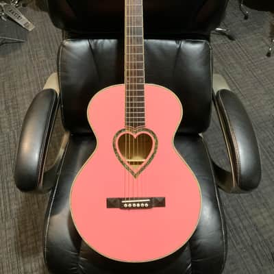 Jay Turser JJ Heart  Pink w/ bag image 4