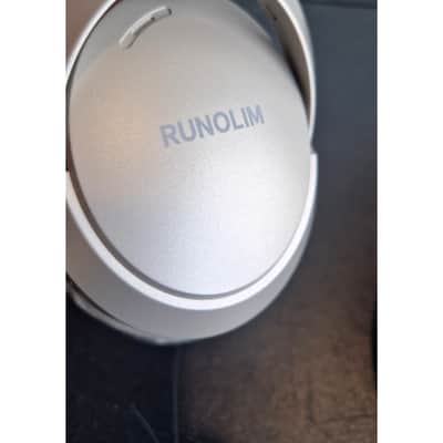 RUNOLIM Hybrid Active Noise Cancelling - Headphones - Silver, with case - Excellent w/ Soft Case image 3