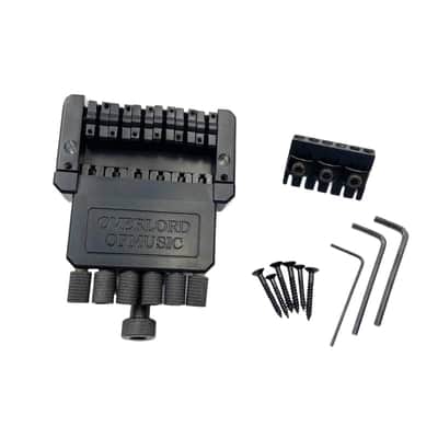 6 String Headless Guitar Bridge System with String Lock Nut image 1