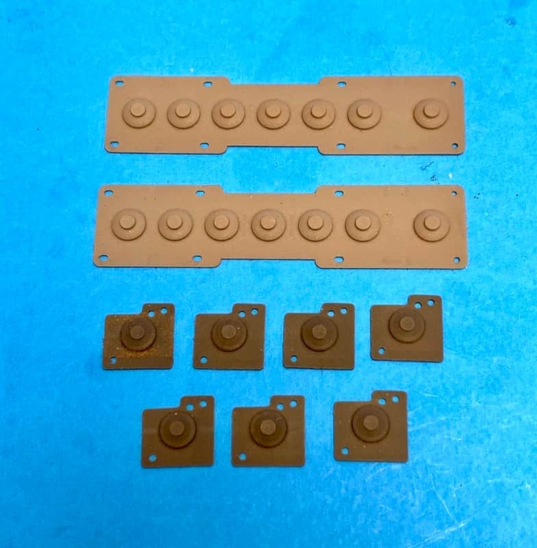 CASIO CT-360 Casiotone Keyboard Genuine Part: Conductive Button Contact Pad Set image 1