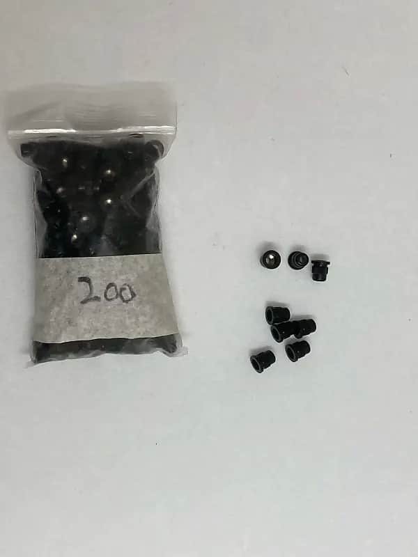 Bulk lot of 40 Bass string retaining bushings ferrules brass with black finish perfect for luthier repairs image 1