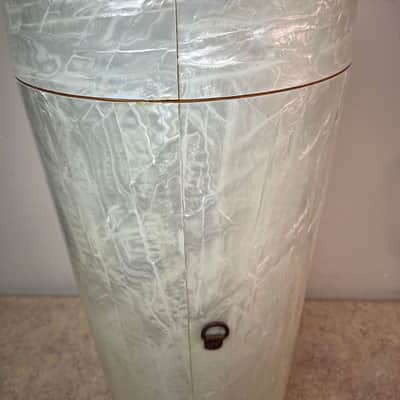 Late 50's Ludwig (Transitional Badge) Conga Drum - White Marine Pearl ? Needs New Head image 7
