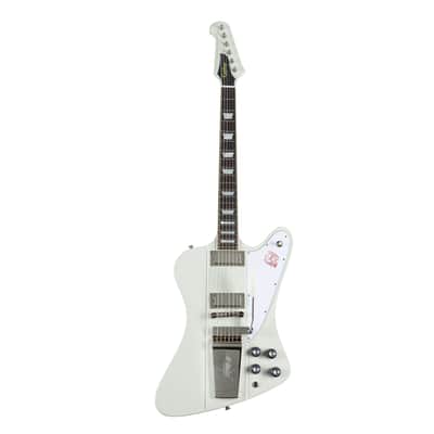 Epiphone 1963 Firebird V Maestro Vibrola Reissue Polaris White - Electric Guitar image 1