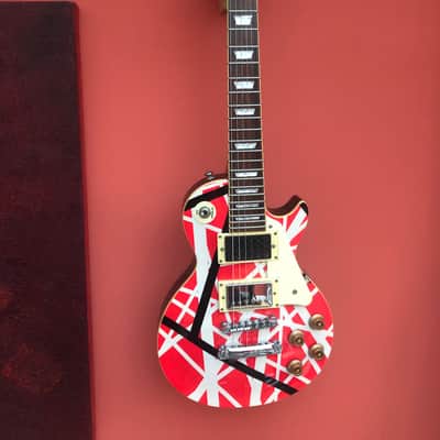 Edwards E-LP-48S-VH Mini Les Paul Eddie Van Halen Stripes Electric With On Board Speaker image 1