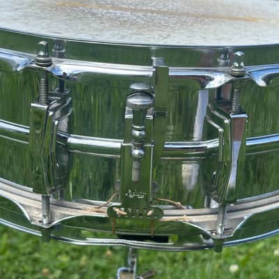 Ludwig LM400 Supraphonic 5x14" 10-Lug Aluminum Snare Drum 1985 - Present - Chrome-Plated image 10