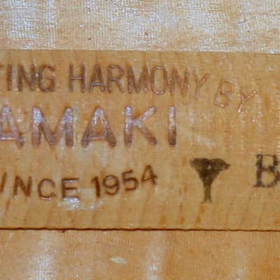 Yamaki YB400 Buffalo Head Dreadnought Guitar Circa 1980 Natural+Hard Case image 12