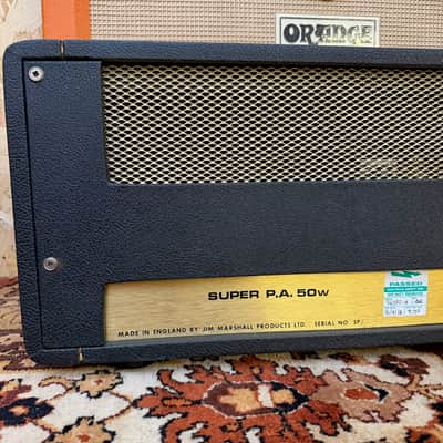 Vintage 1974 Marshall JMP Super PA 50w #1963 Metal Panel Amplifier Head *1970s* image 10