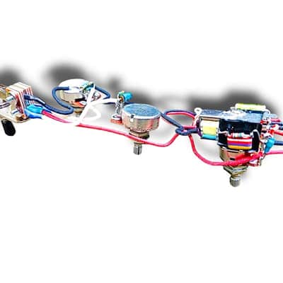 Gibson Flying V Wiring Harness w/ Fixed Wah and Bass Cut image 3