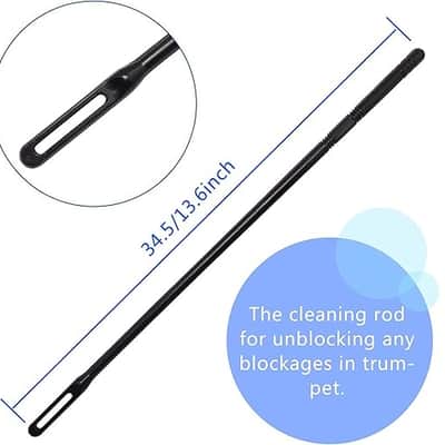 4 Pieces Trumpet Snake Brush Cleaning Kit, Trumpet Brush Mouthpiece Brush Valve Casing Brush Flexible Brush with Cleaning Rod image 2